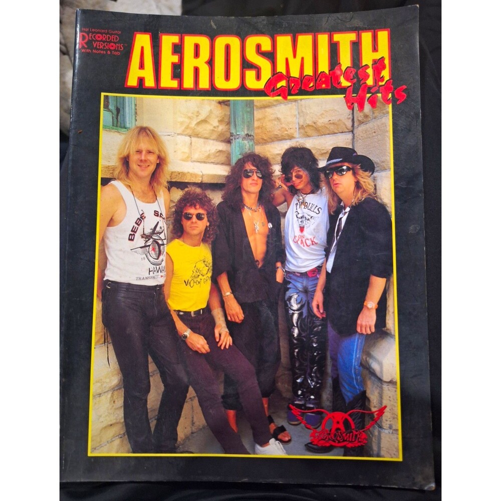 1st Print Hal Leonard Aerosmith Greatest Hits Guitar Tab Book HL00692015
